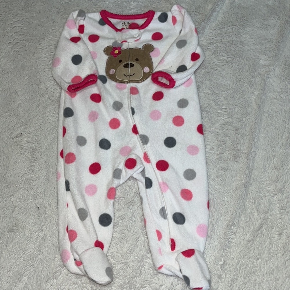 carters fuzzy bear sleeper/ footie 🐻